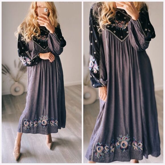 Zara Dresses & Skirts - ZARA DRESS BOHO EMBROIDERED NEW